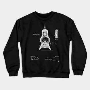 old burner Vintage Patent Hand Drawing Crewneck Sweatshirt